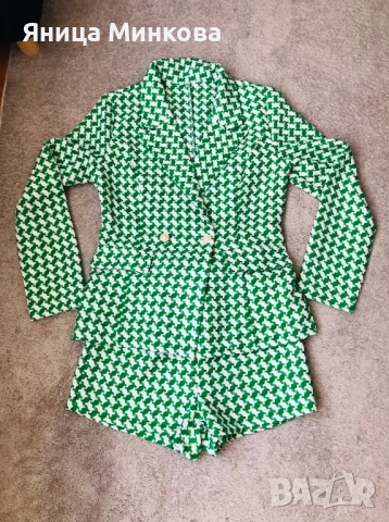 Дамско сако с къси панталони Shein