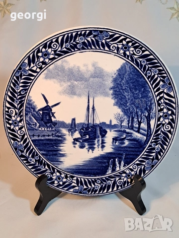 белгийска декоративна порцеланова чиния Boch 32/2