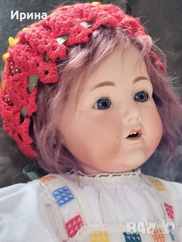 Антична бебешка кукла Хилда, произведена от Nippon преди 1921 г 45 см., снимка 8 - Колекции - 42213856
