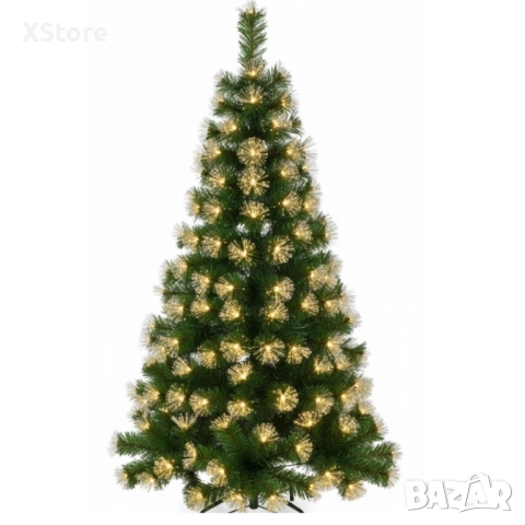 Коледна елха с вградени светлини - магията на Коледа - 150см, снимка 2 - Декорация за дома - 52443523