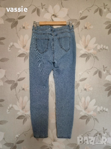 Ръчно рисувани дамски дънки, снимка 2 - Дънки - 52027633