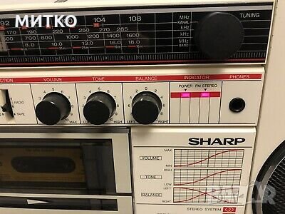 SHARP GF-A1 радиокасетофон, снимка 6 - Радиокасетофони, транзистори - 31791598