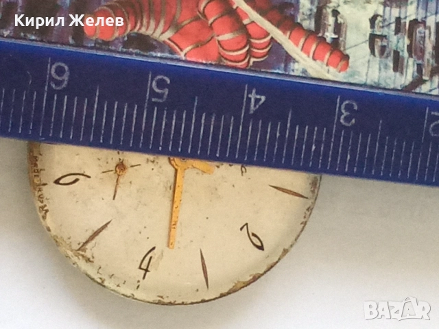 Механизъм с циферблат от стар ръчен часовник 52049, снимка 7 - Мъжки - 52262202