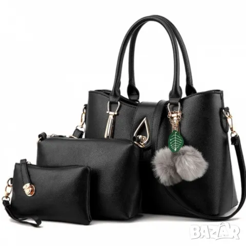 Комплект от 3 части Rachel - голяма чанта, малка чанта, несесер, снимка 14 - Чанти - 47924426