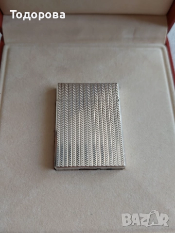 Сребърна Запалка Дюпонд(S.T.Dupont lighter) с оригинална кутия и документи, 800 лв, снимка 5 - Други ценни предмети - 52335907