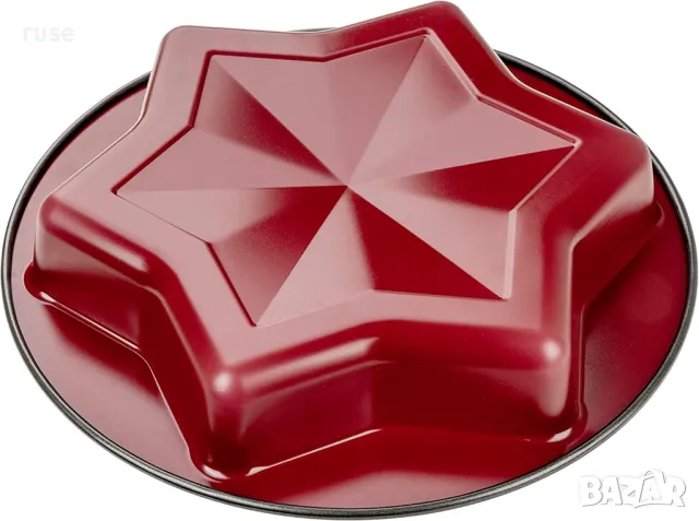 НОВИ! Коледна форма Zenker Звезда торти кексове пайове Ø27.5х4.5см, снимка 4 - Съдове за готвене - 47905405