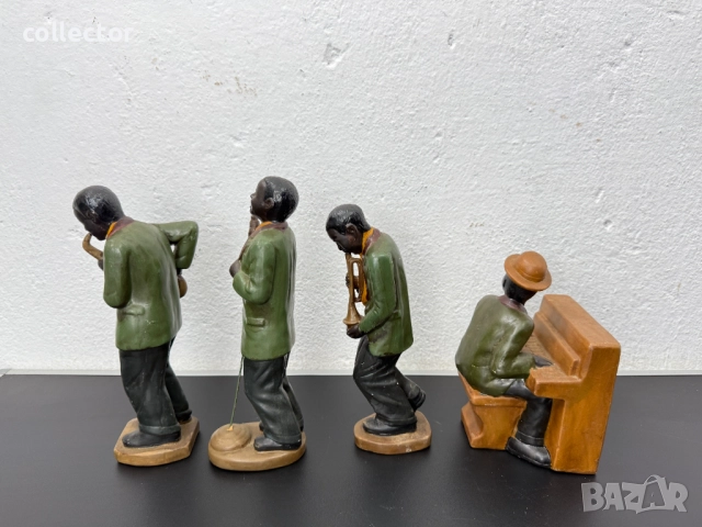 Комплект от керамични джаз музиканти. №7456, снимка 8 - Антикварни и старинни предмети - 51976345