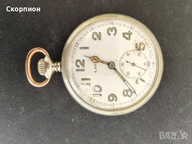 Швейцарски джобен часовник LANCO - 1925г. - Рядък - ПРОМОЦИЯ, снимка 3 - Джобни - 50419600