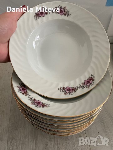 Дълбока порцеланова чиния, снимка 2 - Сервизи - 42084619