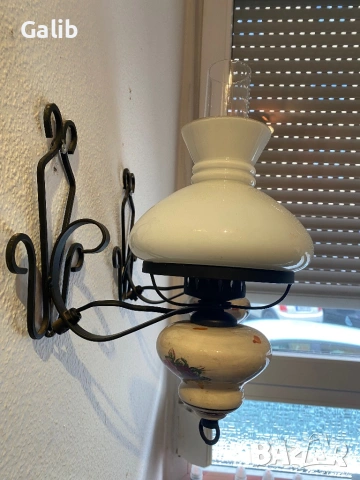 Стари красиви лампи с огледало, снимка 8 - Лампи за стена - 54058082