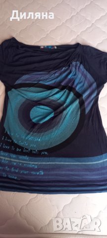 Блузи с къс ръкав Desigual ХЛ, снимка 9 - Тениски - 39006593