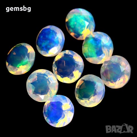 Естествен огнен опал 5мм, снимка 2 - Други - 39831903