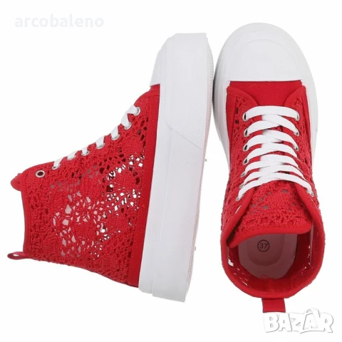 Дамски високи маратонки, 4цвята , снимка 3 - Маратонки - 51292695