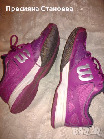 Дамски маратонки за тенис Wilson Rush-Evo Tennis Shoes, снимка 6 - Маратонки - 35449770