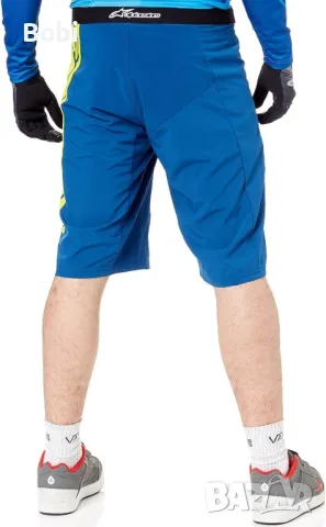 Alpinestars Mesa Short Homme, Poseidon Blue/Acid Yellow

