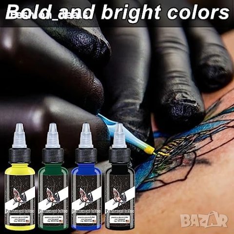 Нови Професионални Мастила за Татус 14+2 Цвята, Водна Основа, 1oz 15ml, снимка 6 - Други - 42629826