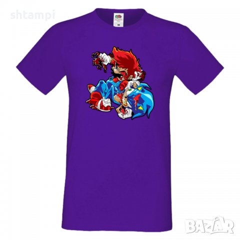 Мъжка тениска Mario Zombie VS Sonic Zombie Игра,Изненада,Подарък,Празник,Повод, снимка 17 - Тениски - 37238486