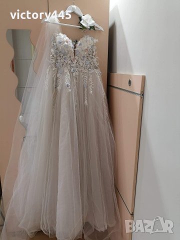 Уникална булчинска рокля Fashion floral, снимка 4 - Сватбени рокли - 29474359