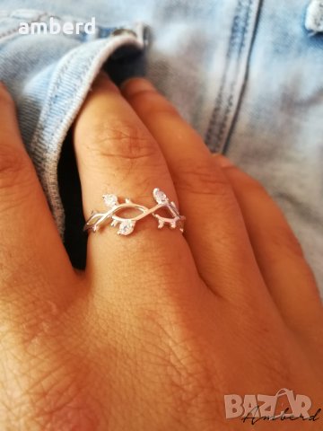 Много красив сребърен пръстен - модел R079, снимка 7 - Пръстени - 28878410