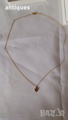 Сребърно колие с 24к позлата - ZARA - Made in Spain, снимка 3 - Колиета, медальони, синджири - 53266089