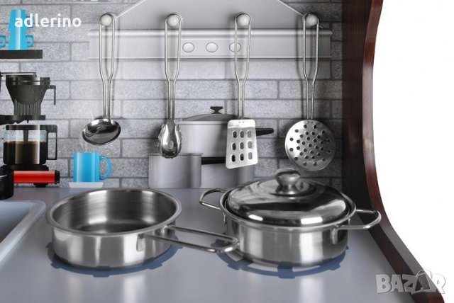 Игра Детска кухня с много аксесоари, 80 см, мини кухня, игра кухня, снимка 6 - Играчки за стая - 34142310