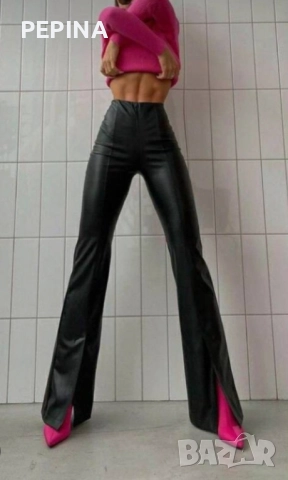 Дамски кожен панталон -6лв, снимка 2 - Панталони - 51869293