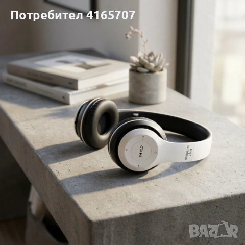 Безжични Bluetooth слушалки P47, Bluetooth 4.2+EDR, Вграден микрофон, MicroSD слот, MP3 плеър, снимка 4 - Слушалки и портативни колонки - 54358244