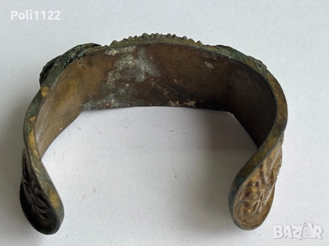 Възрожденска гривна рогатка, снимка 5 - Антикварни и старинни предмети - 51744893