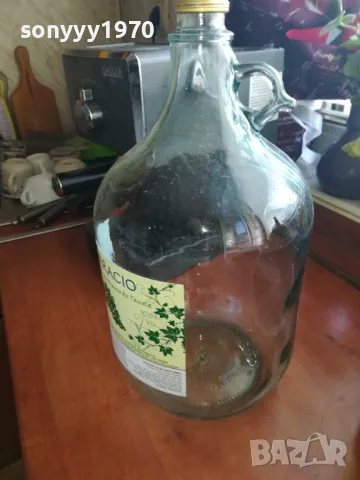 5L-ДАМАДЖАНА///СТЪКЛЕНО ПРАЗНО ШИШЕ ЗА РАКИЯ/ВИНО 0205251422, снимка 15 - Колекции - 50127099