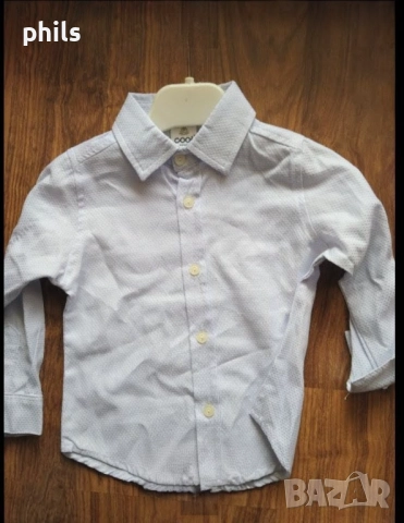 пуловер с риза Cool  р 80, снимка 2 - Комплекти за бебе - 30951031