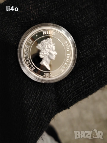 Сребърна монета Годината на дракона 2012г 1 /2 oz Proof 15.5гр ограничен тираж 8000бр цена 95 Евро , снимка 3 - Нумизматика и бонистика - 53289598