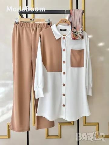 Промоция💥Елегантна риза тип туника и панталон, снимка 2 - Комплекти - 48062803