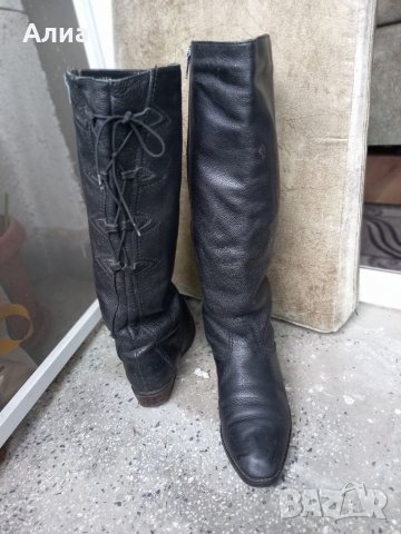 Ботуши,естествена кожа, черни, снимка 11 - Дамски ботуши - 34170643