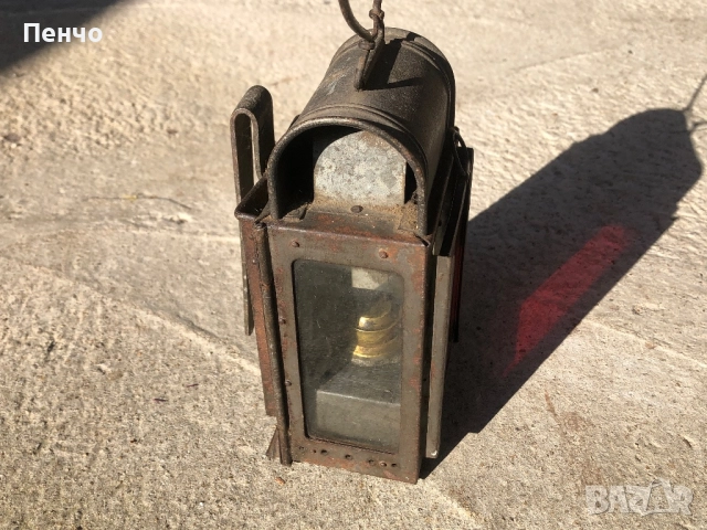 стара военна лампа /фенер/ - WWI-WWII - GERMANY, снимка 4 - Антикварни и старинни предмети - 50890330