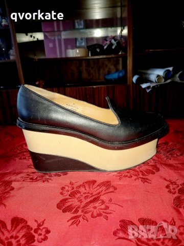 Обувки в черно и бежаво №39, снимка 2 - Дамски елегантни обувки - 34339109