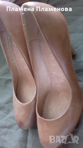 Бежови  обувки , снимка 1 - Дамски елегантни обувки - 24922221