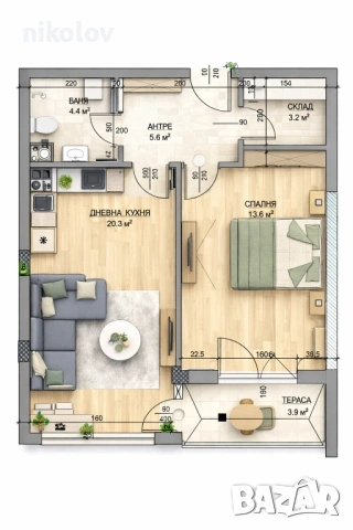 Продава 2-СТАЕН, гр. София, Левски Г, снимка 3 - Апартаменти - 54220926