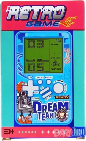 Игрова конзола Poket Block Ретро игри, с вградени електронни игри, плейър 