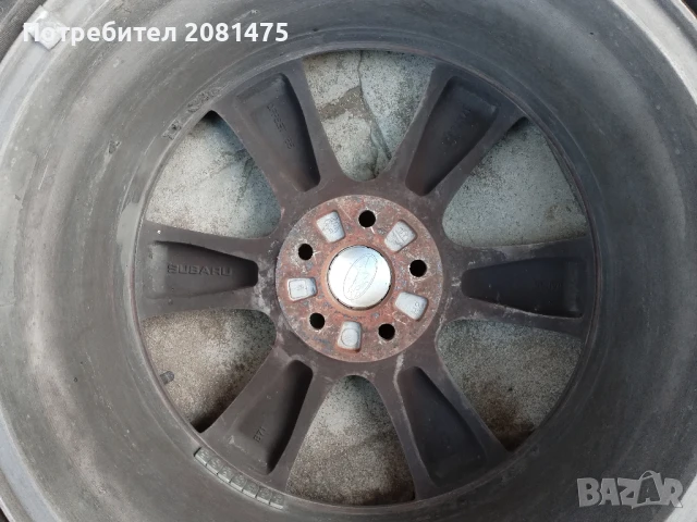 Джанти с гуми 17" Субару, снимка 5 - Гуми и джанти - 50505536