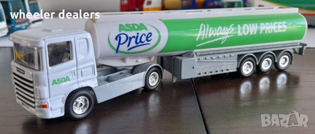 Метална количка- Камион Scania Fuel Tank ASDA 1/64