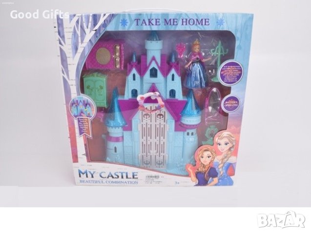 Музикален Замък Замръзналото кралство с Кукла и аксесоари, снимка 2 - Кукли - 42863122