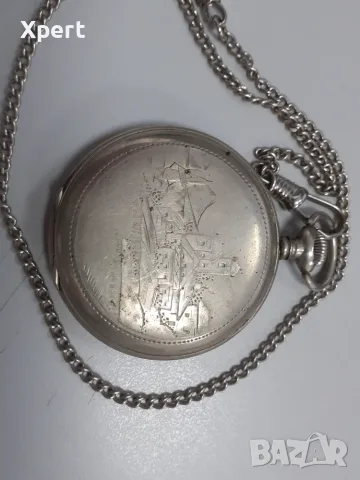 CYMA джобен часовник с ланец, снимка 3 - Антикварни и старинни предмети - 56494882