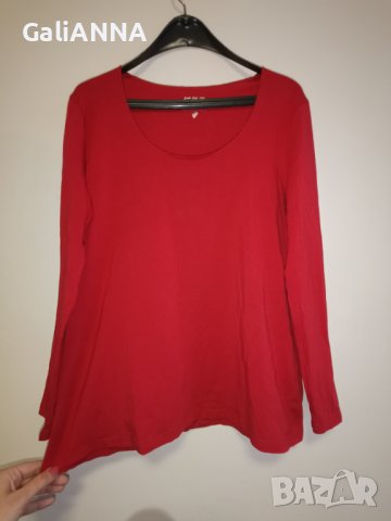 СТРАХОТНА БЛУЗА В ЧЕРВЕНО XL-2XL, снимка 4 - Туники - 44488364