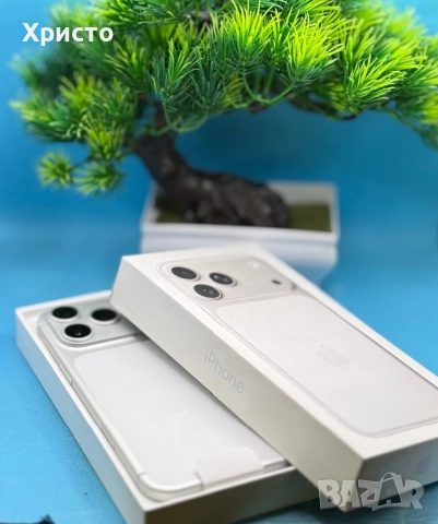  НОВ!!! Apple iPhone 17 Pro Max, 512GB, 5G, Silver + подарък оригинален адаптер Apple