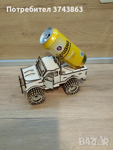 Дървен пикап за кенче , снимка 5 - Декорация за дома - 54162608