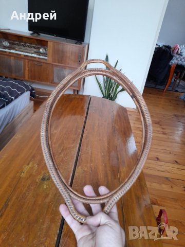 Стар плетен поднос, снимка 3 - Антикварни и старинни предмети - 35637624