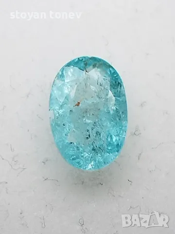 Неонов син Параиба турмалин - 2.08кт.! Сертификат! Нов!, снимка 8 - Други - 48075798