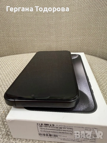 iPhone 15 Pro Max НОВ Titanium Black 256GB, снимка 9 - Apple iPhone - 53906383