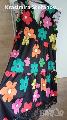 дамска многоцветна рокля