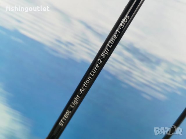  Лайт спининг въдица OSAKO SPIN TECH 1.80мт , акция 2-8гр, тегло 80гр, снимка 8 - Въдици - 34443522